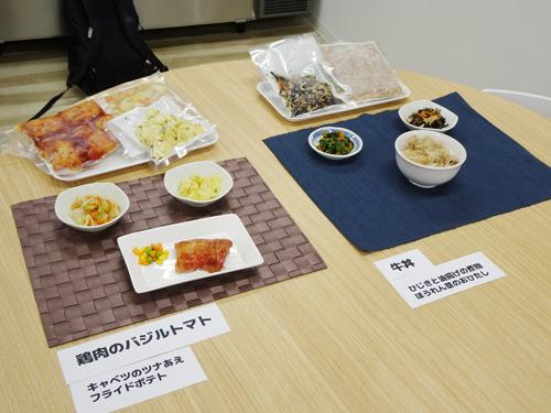 試食会では「超簡単おかず」を提供